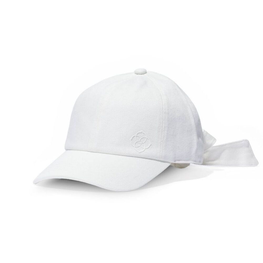 Kendra Scott Dira Baseball Cap - White One Size Fits Most